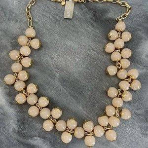 New J. Crew Peach Gold Cha Cha Necklace